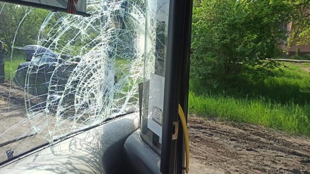 Появилось видео наезда пассажирского автобуса на полицейского