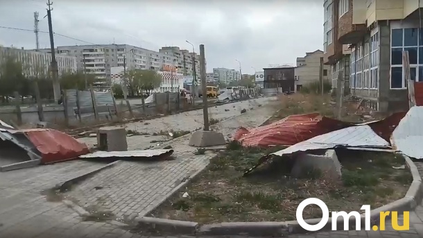 Маленького омича едва не покалечило куском забора