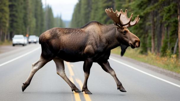Новосибирцы, будьте бдительны по дороге на Алтай — там лоси