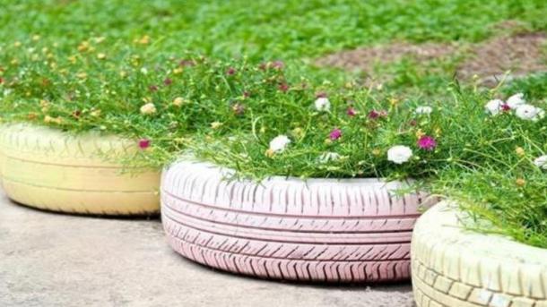 Омичи больше не смогут использовать старые шины для украшения клумб