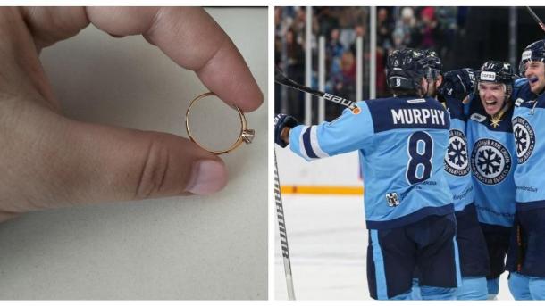 Новосибирец сделал предложение возлюбленной на матче ХК «Сибирь»