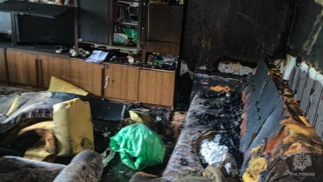 После пожара на омском Левобережье нашли тело мужчины