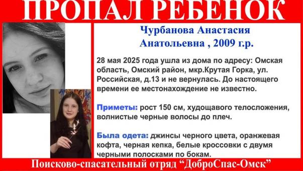 25-й случай за год: в Омске разыскивают 16-летнюю девушку