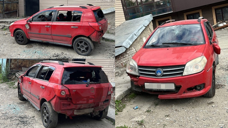 Стёкла и зеркала вдребезги: подростки разбили припаркованную иномарку в Новосибирске. ВИДЕО