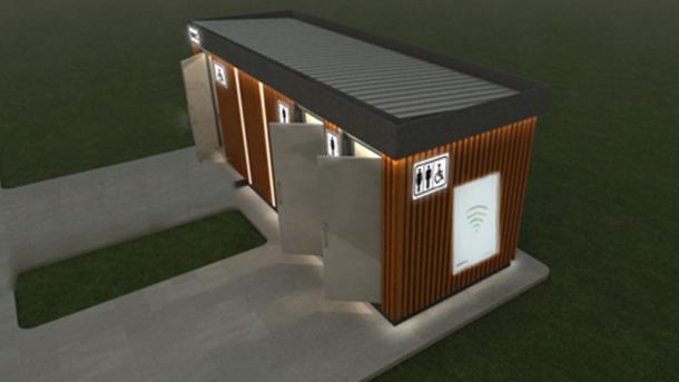 В омском Городском саду за 4,2 миллиона установят новый общественный туалет