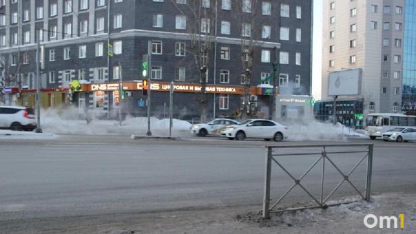 В Омске за 8 миллионов установят почти два километра пешеходных ограждений