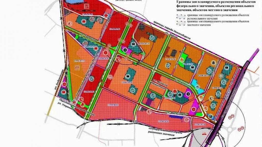 Новые станции метро «Родники» и «Снегири» показали на карте Новосибирска