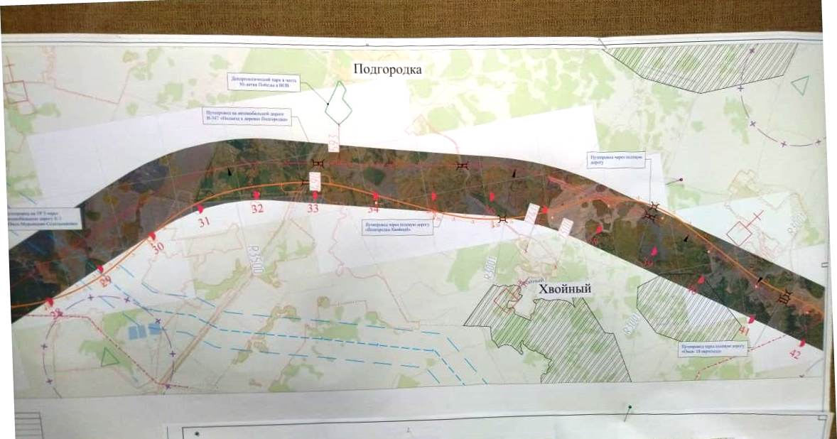 Карта северного обхода омска