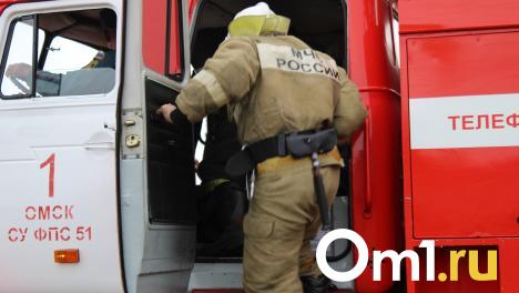 В Омске загорелась многоэтажка на улице Лукашевича