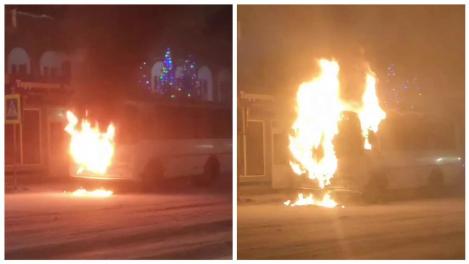 Рейсовый автобус загорелся под Новосибирском — в салоне был 21 человек, включая 5 детей