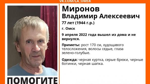 Возможна потеря памяти. В Омске исчез 77-летний пенсионер
