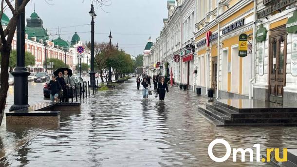 Во время ливня цены на такси в Омске взлетели в два раза