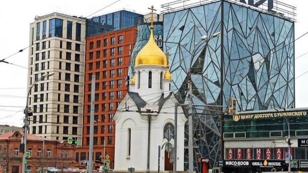 На реконструкцию закрыли часовню на Красном проспекте в Новосибирске