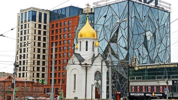На реконструкцию закрыли часовню на Красном проспекте в Новосибирске