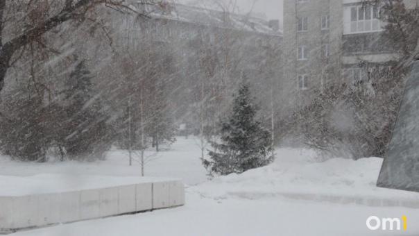 Снова непогода. На Омск передали шквалистый ветер и метель