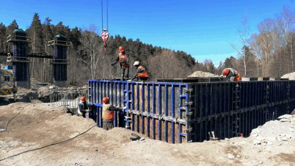 В Кольцово Новосибирской области до конца недели возведут фундамент эстакады. ФОТО