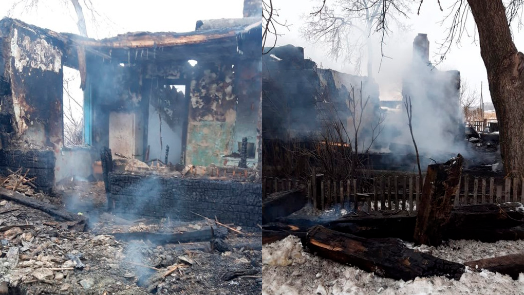 Остались на улице без одежды: новосибирская семья потеряла дом в пожаре