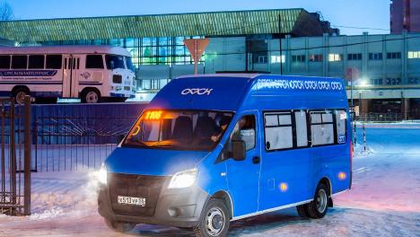 Для Омска закупили синие брендированные маршрутки