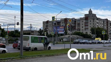 На Левобережье Омска маршрутка с пассажирами врезалась в столб