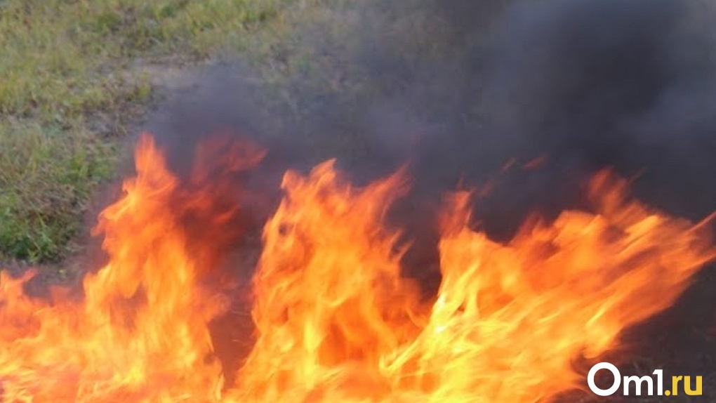 Огромный пожар вновь начался в Омской области