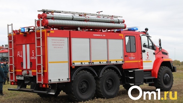 Омские пожарные спасли несколько человек из горящей многоэтажки