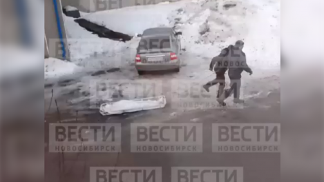 «Мама, это человек умер?»: труп волокли к моргу по грязному снегу под Новосибирском
