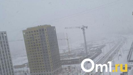 Омичей предупредили об ухудшении видимости на дорогах из-за мощного снегопада