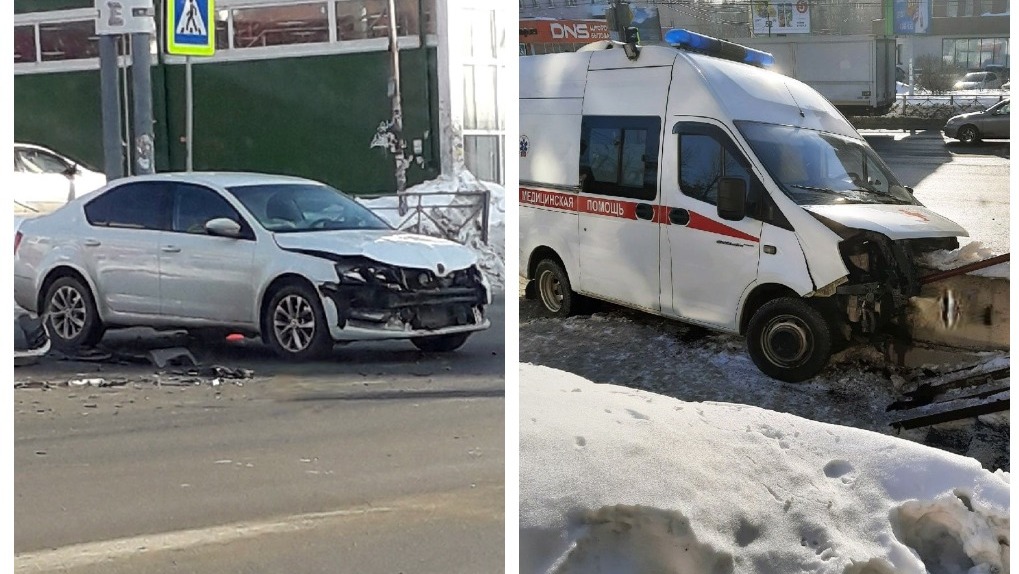 Ребёнок под капельницей и врач попали в аварию: страшное ДТП с участием «скорой» произошло в Новосибирске