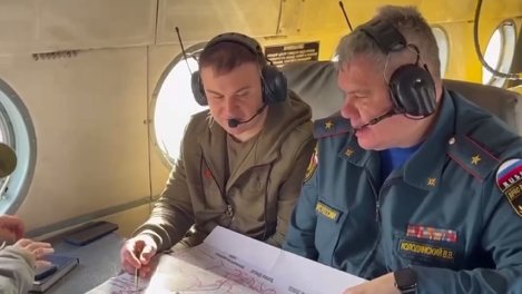 Виталий Хоценко вылетел к местам массовых пожаров в Омской области