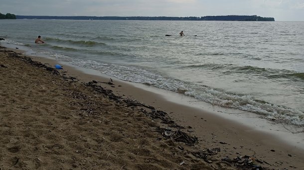 Температура воды в Новосибирском водохранилище превысила 24 градуса
