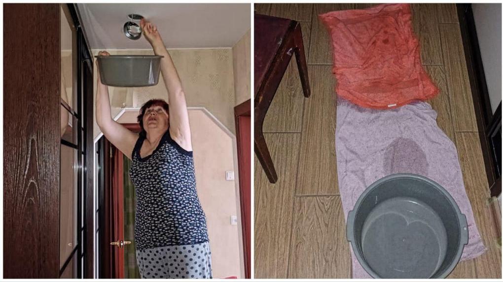 «Залило после ремонта кровли»: Жильцы омской девятиэтажки десять лет страдают из-за постоянных потопов
