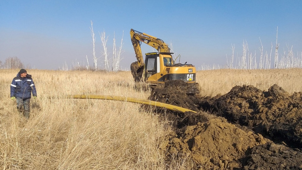 В Называевском районе Омской области начали строить межпоселковый газопровод