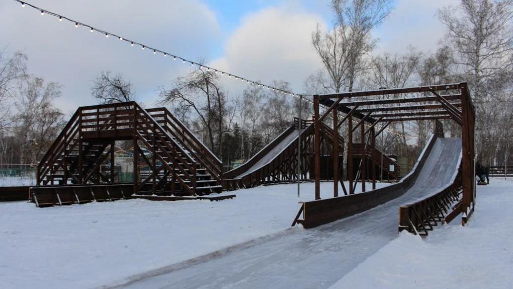 В Омске закрыли «Горки-парк» из-за тёплой погоды