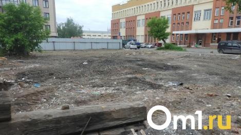 Дом снесли, теперь и завалы убрали: участок в центре Омска очищен