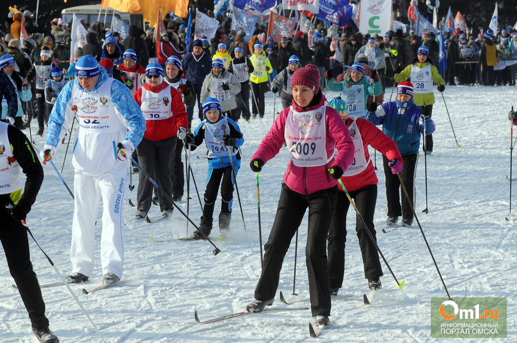 Омичи встали на лыжи: в городе прошли всероссийские соревнования «Лыжня России»