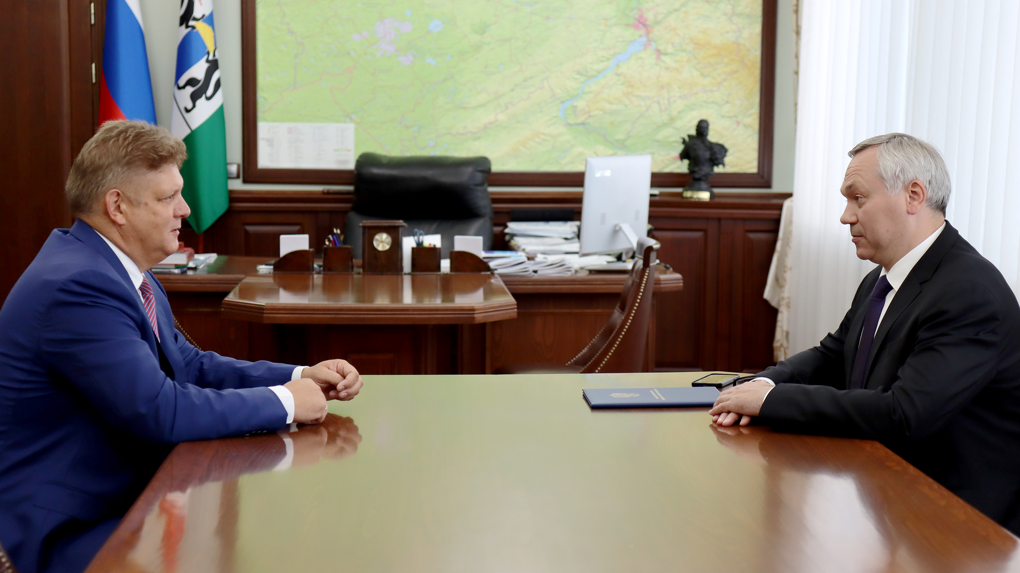 Полпред президента Анатолий Серышев встретился с губернатором Новосибирской области Андреем Травниковым