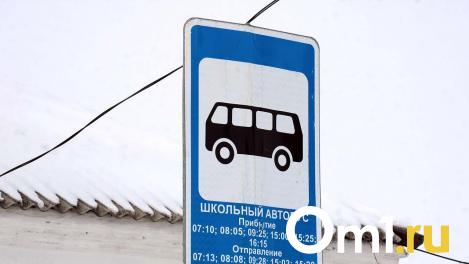 В Омске водитель школьного автобуса попался на опасном обгоне с детьми в салоне