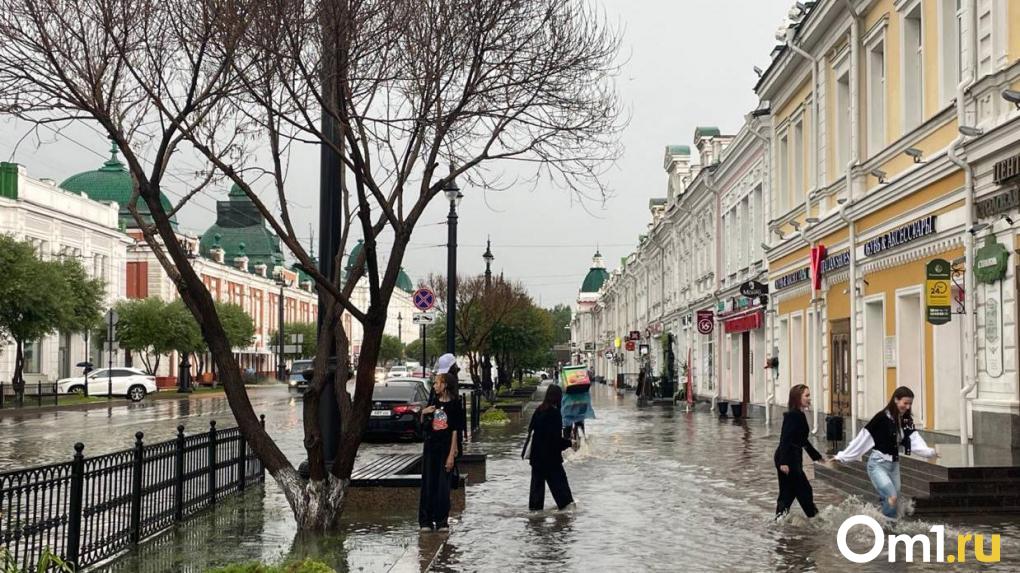 Сильнейший ливень в Омске может повториться и сегодня