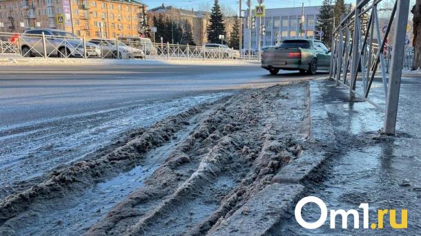 В Омске на выходных ожидаются похолодание и гололёд