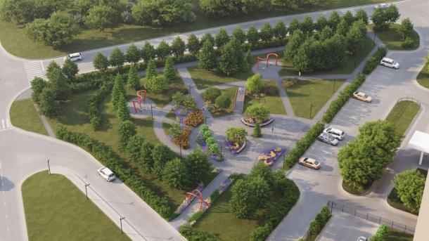 В Новосибирске откроют обновлённый сквер Влюблённых с мини-мостом