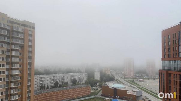 Новосибирск окутал густой туман утром 22 августа