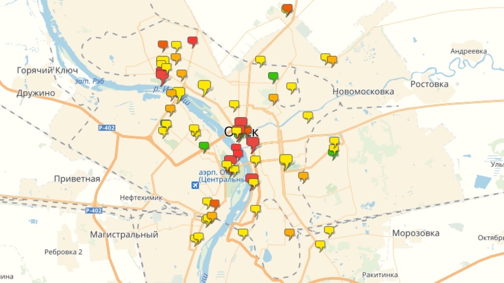 Морозовка омск карта