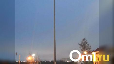 В Омской крепости разместили 30-метровый флагшток