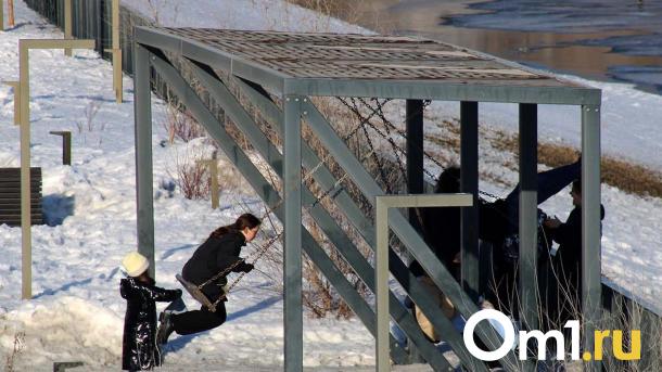 В сквере Водников в Омске высадят яблони и установят качели