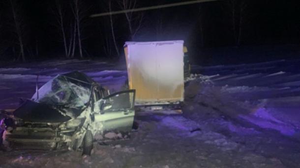 Дети пострадали в ДТП с фурой под Новосибирском, водитель легковушки погиб