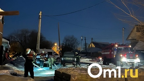В центре Омска на Северных горел частный дом