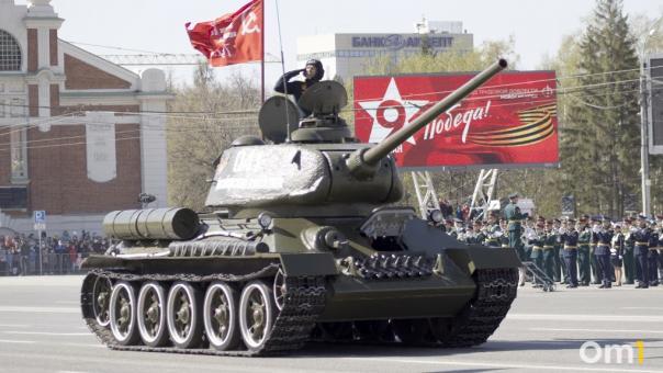 Танк Т-34 возглавит колонну парада ко Дню Победы в Новосибирске