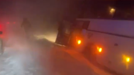 Ещё один автобус из Казахстана сломался на новосибирской трассе в мороз