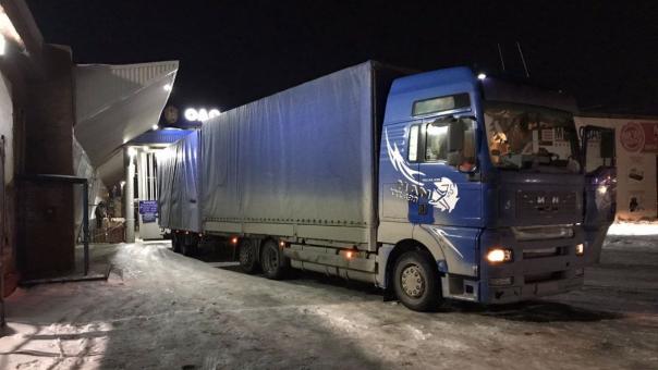 В Ленинском районе Новосибирска водитель фуры насмерть сбил пешехода