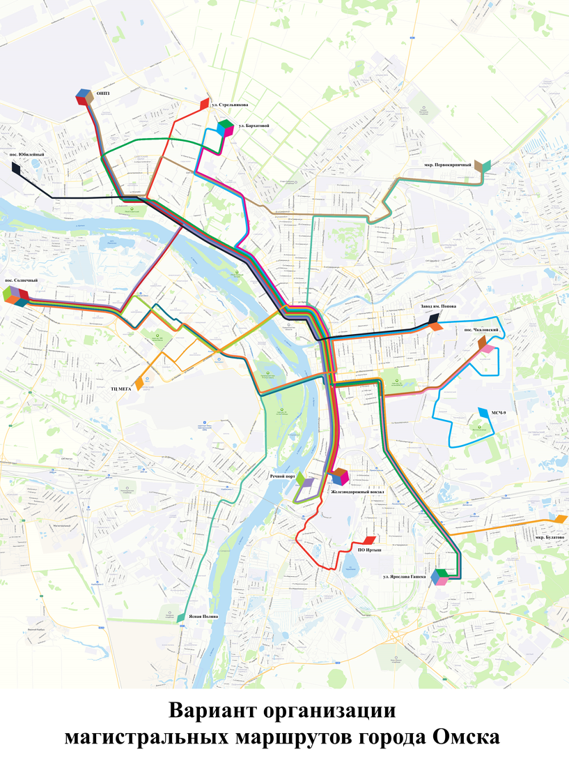 Сверяйтесь со списком: омичам показали карту новой маршрутной сети -  Новости Омска - om1.ru